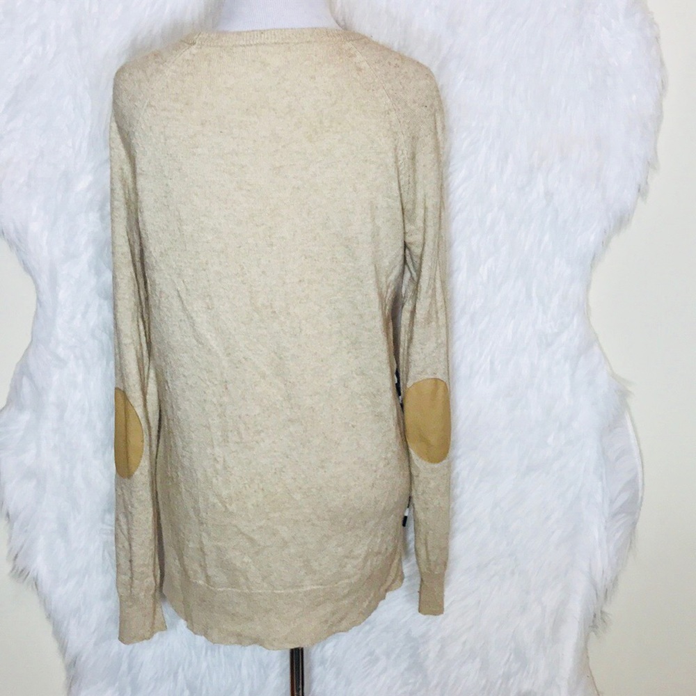 J.Crew Stripe Side Button Elbow Patch Sweater - image 5